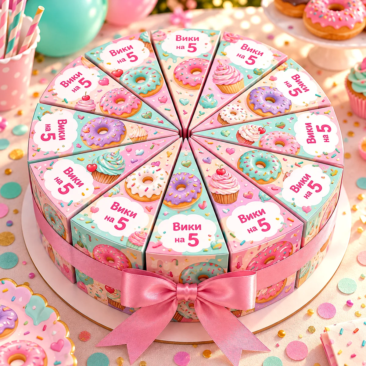 lumiart-cake-ponichki-torta Lumi Cake „Понички“: парче от хартиена торта - Image 1