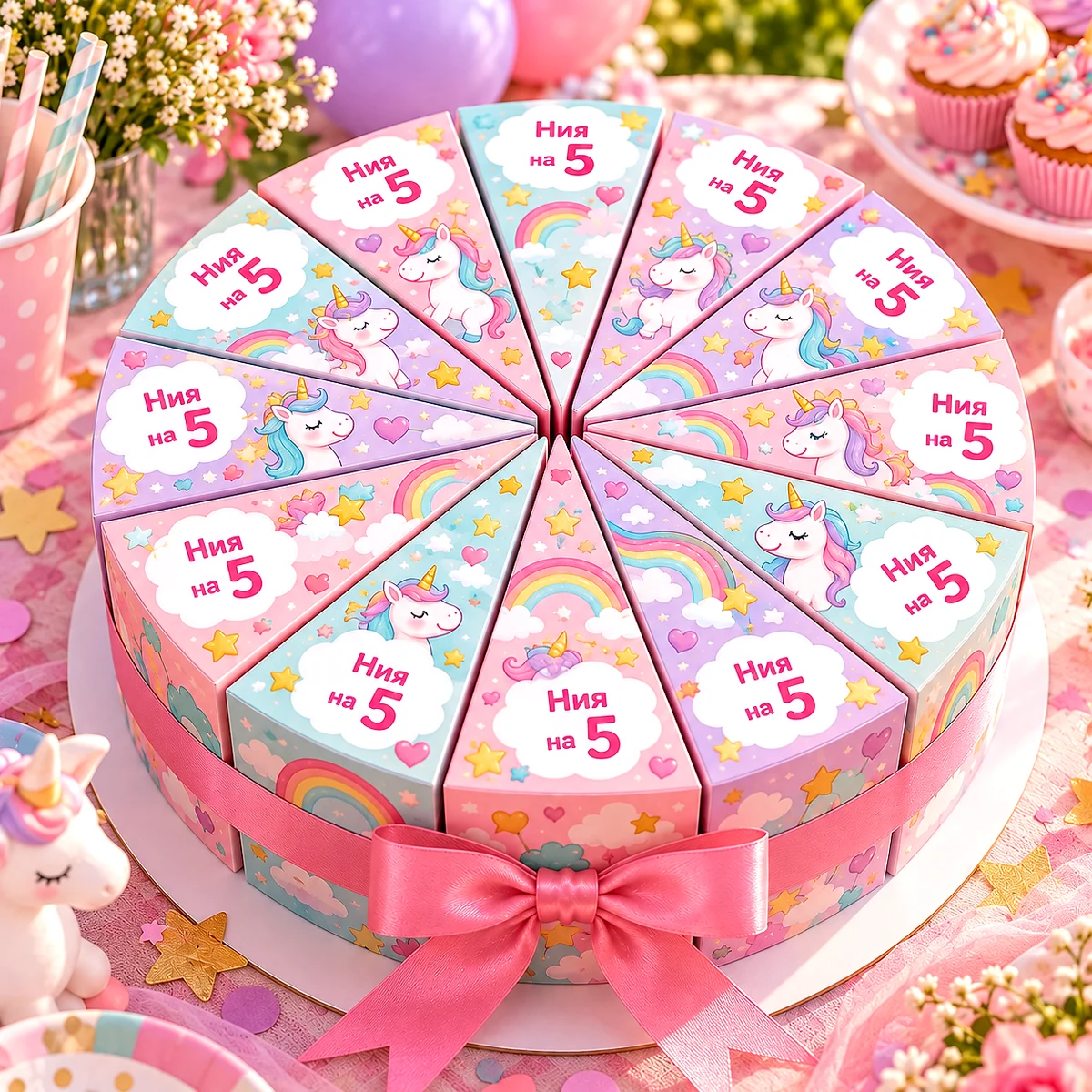lumiart-cake-unicorn-torta Lumi Cake „Еднорози“: парче от хартиена торта - Image 1