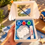 Кутийка LumiArt Birthday с гипсова количка, бои, четка и шоколадче