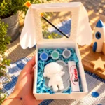 Кутийка LumiArt Birthday с гипсов астронавт, бои, четка и шоколадче